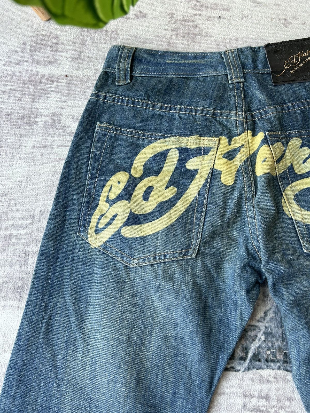 Ed Hardy Ed Hardy Rhinestone Tiger Jeans Size US 27 - 11 Thumbnail