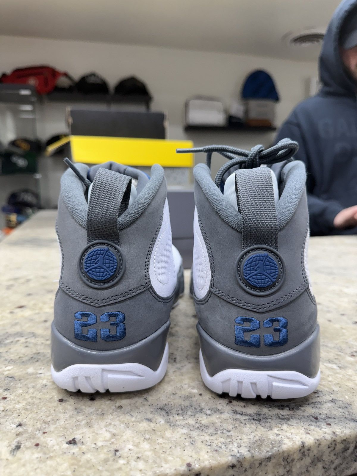 Jordan Brand Jordan 9 Retro Flint Grey French Blues Size US 10 / EU 43 - 4 Thumbnail