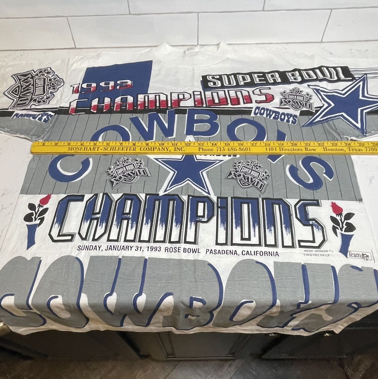 Other Vtg 93 Dallas Cowboys Super Bowl AOP T Shirt Single Stitch Size US XXL / EU 58 / 5 - 7 Thumbnail