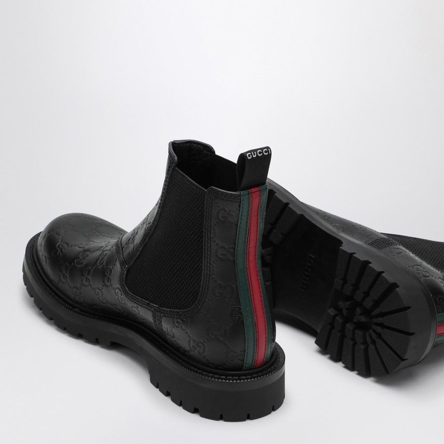 Gucci o1d2blof0525 Leather Ankle Boots in Black Size US 9.5 / EU 42-43 - 5 Thumbnail