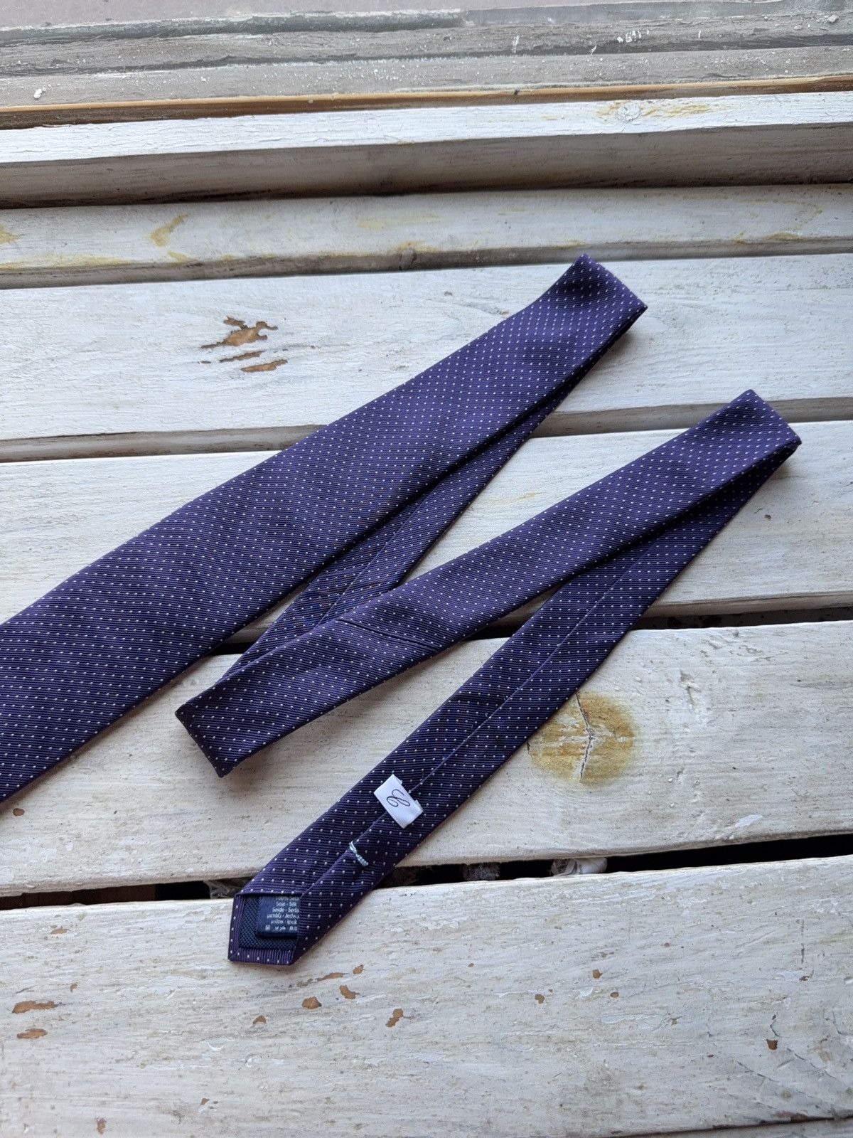 Other Camicissima Italy Purple Micro Dot Silk Tie Made in Italy Size ONE SIZE - 3 Thumbnail