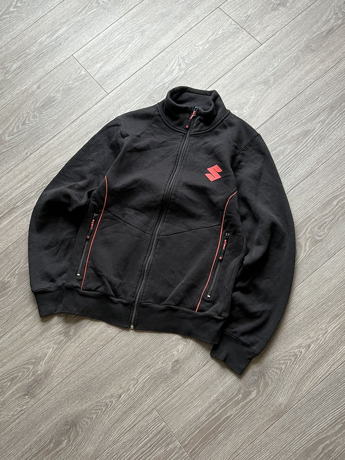 Japanese Brand Vintage 💥 Suzuki Racing Zip Sweatshirt Japanese Size US S / EU 44-46 / 1 - 2 Thumbnail