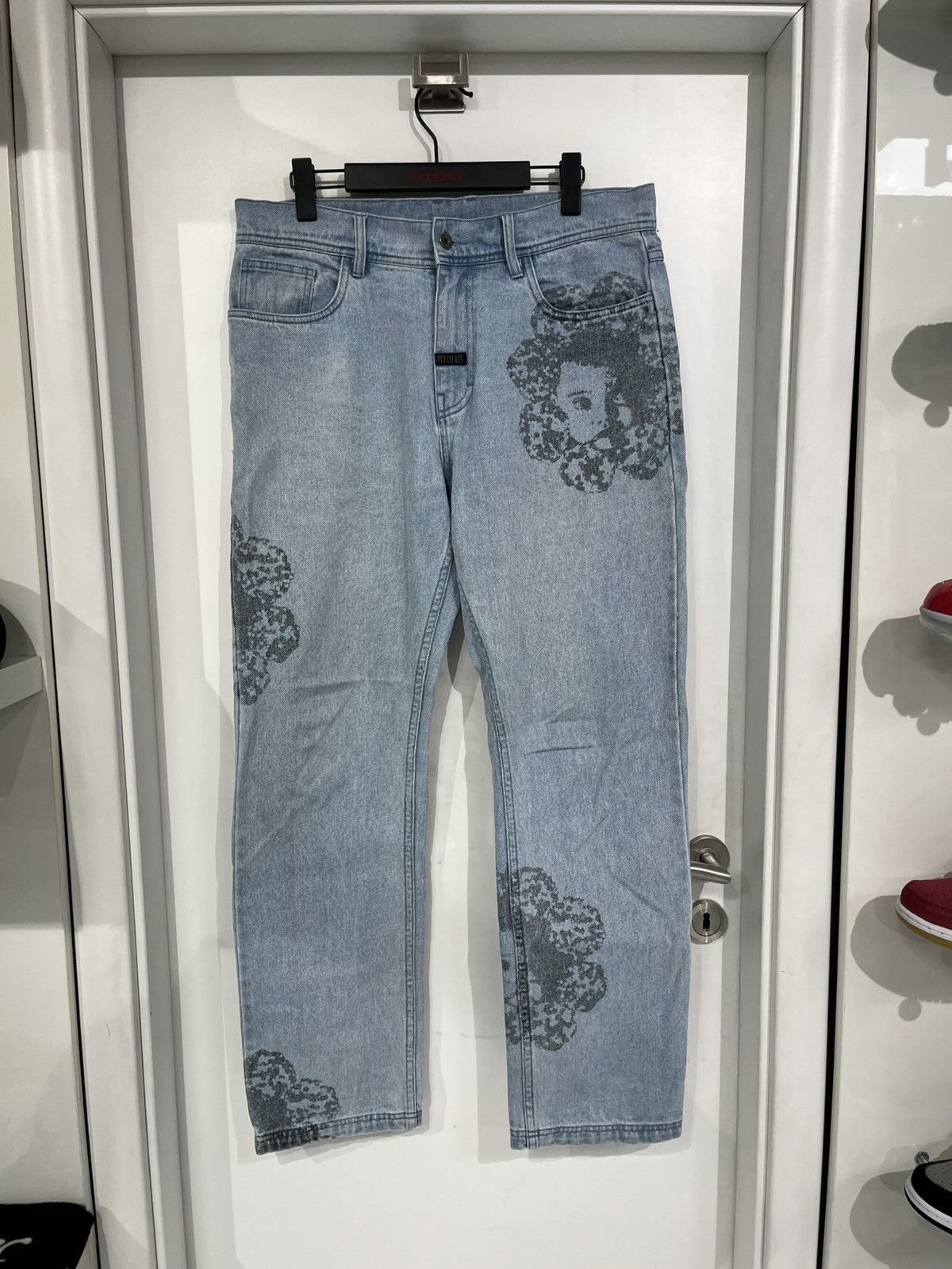 Pleasures Pleasures Special Printed Denim Jeans Blue Size US 34 / EU 50 - 1 Thumbnail
