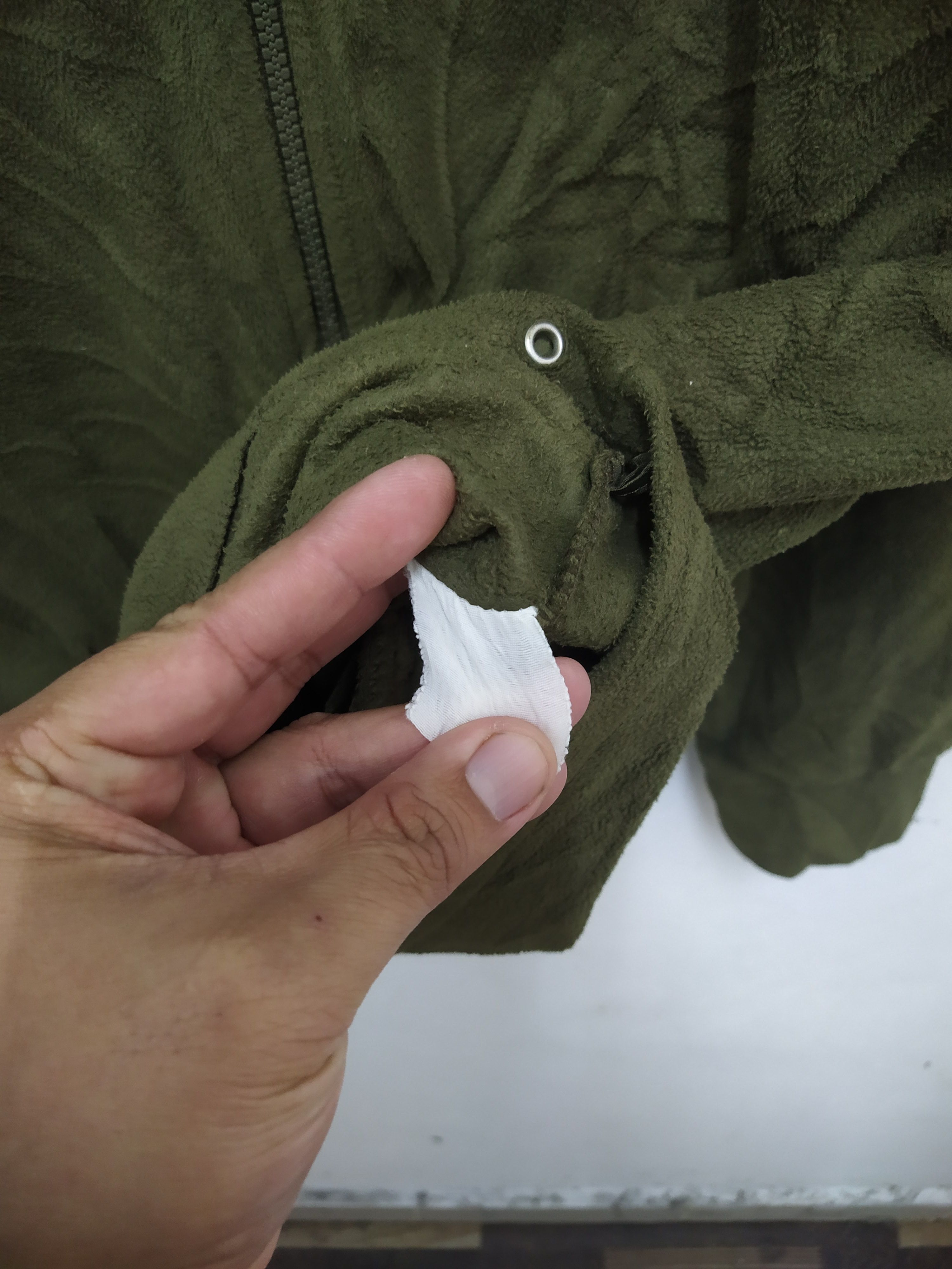 Vintage Virgin Voyage Olive Green Fleece Full-Zip Jacket Size US XL / EU 56 / 4 - 5 Thumbnail