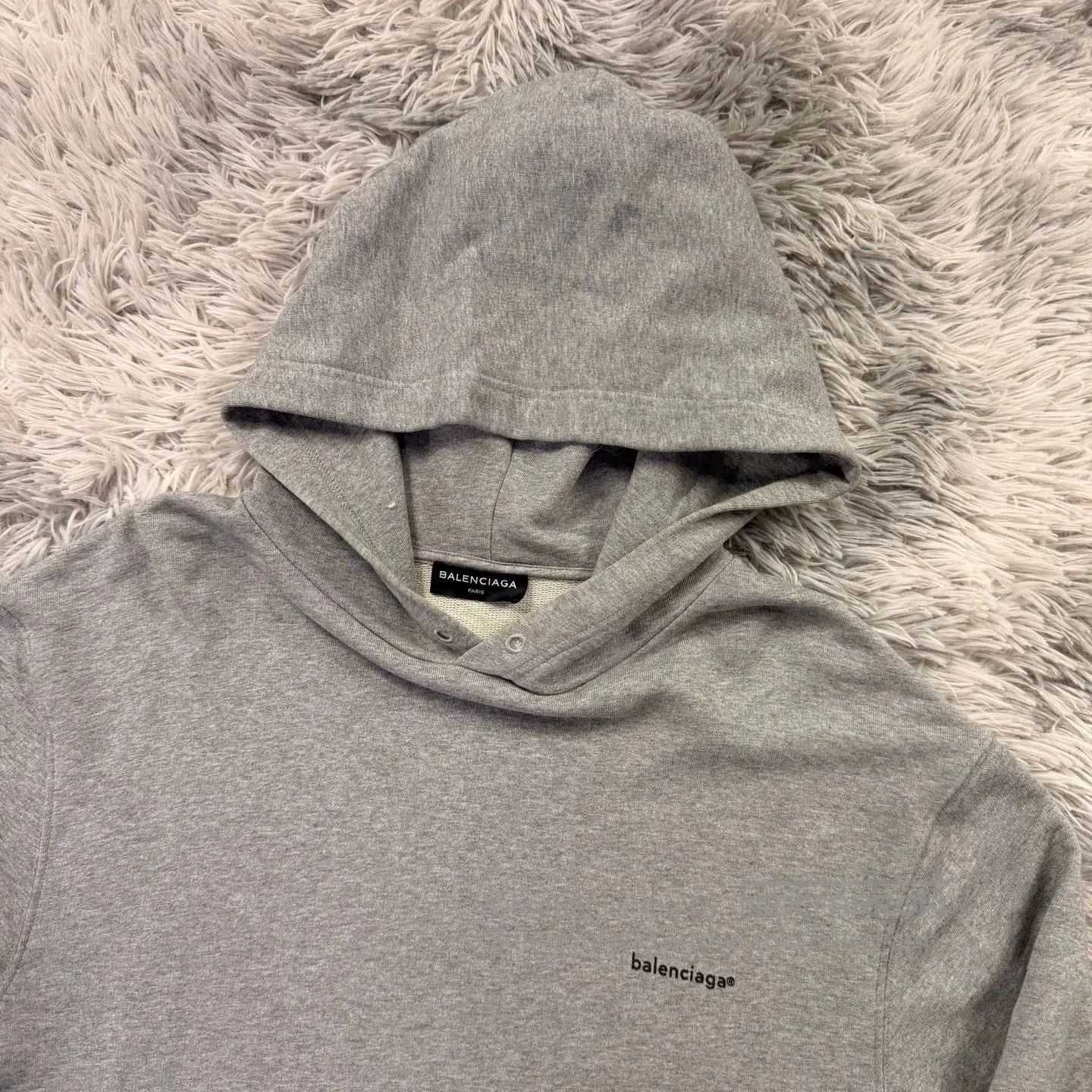 Balenciaga balenciaga gray logo hoodie. Size US S / EU 44-46 / 1 - 3 Thumbnail