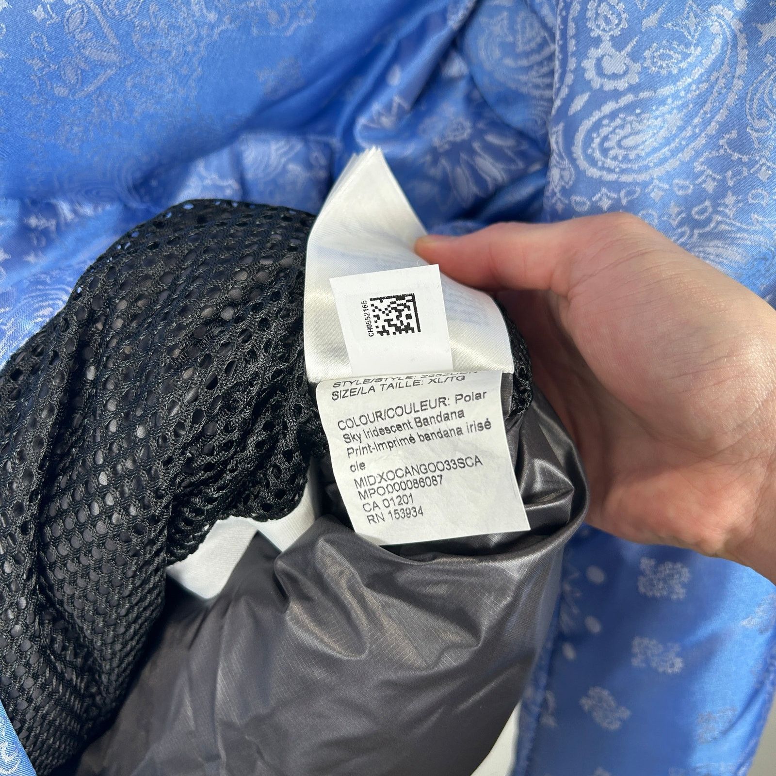 CNCPTS × Canada Goose Canada Goose x Concepts Blue Bandana Puffer Jacket Size XL Size US XL / EU 56 / 4 - 5 Thumbnail