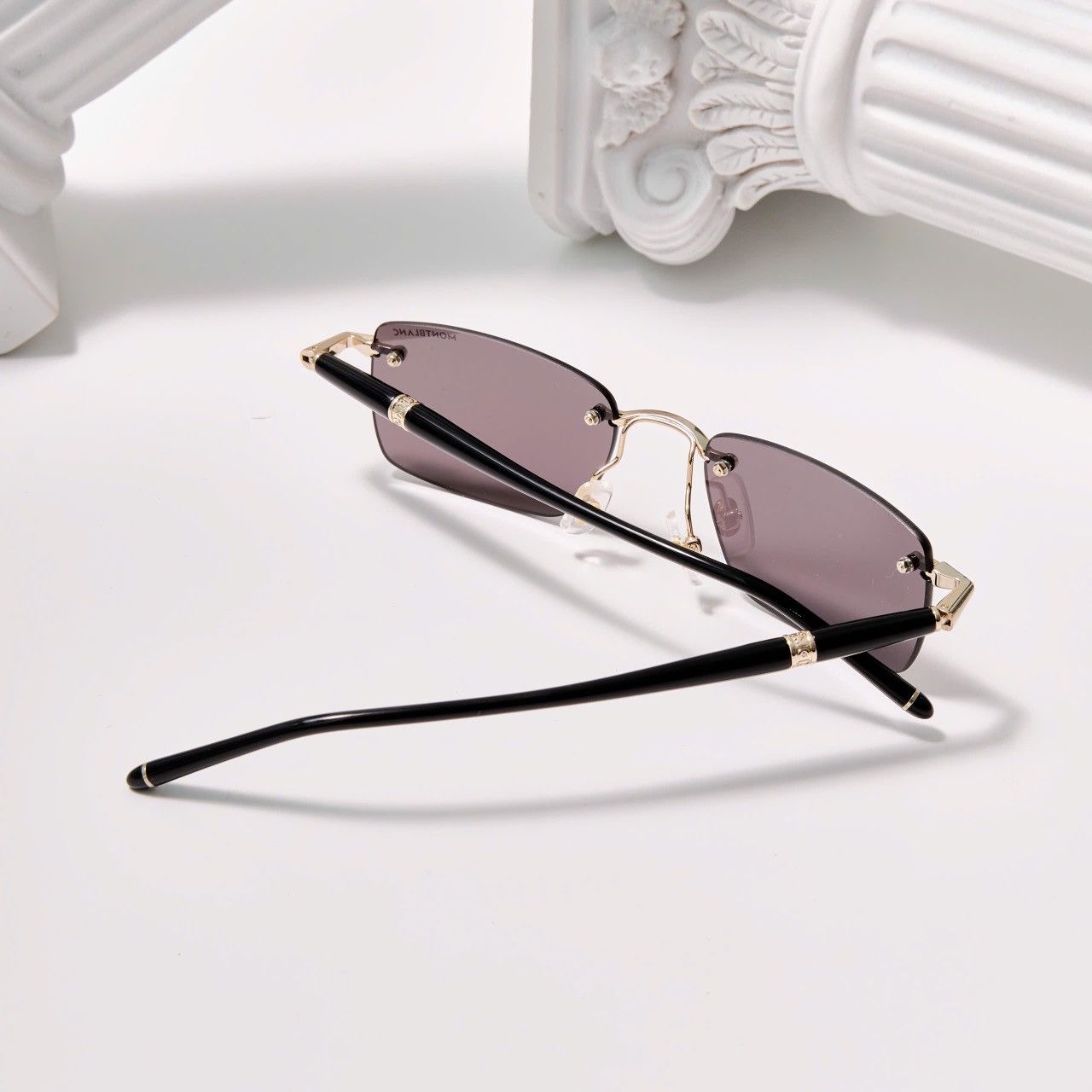 Montblanc MONTBLANC MB0344S 001 SUNGLASSES Size ONE SIZE - 7 Thumbnail