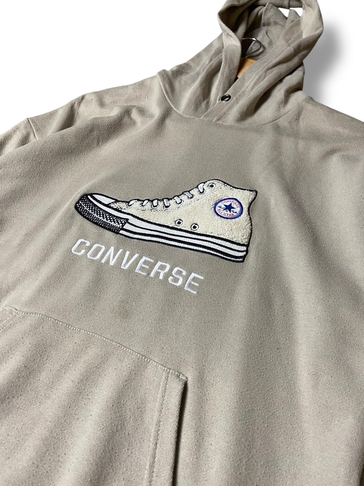 Converse × Japanese Brand × Vintage Converse Brand Embroidered Pullover Hoodies (130) Size US XXS / EU 40 - 3 Thumbnail