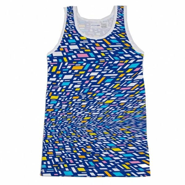 Comme des Garcons SHIRT Sleeveless Square Print Long Tank Top Size US L / EU 52-54 / 3 - 1 Thumbnail