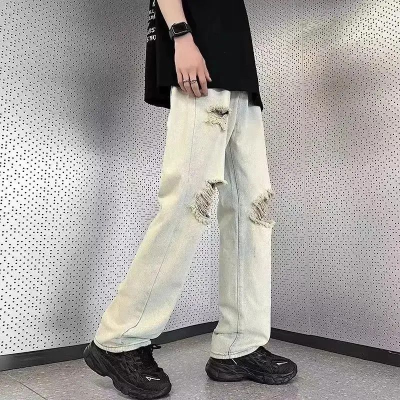 Japanese Brand Vintage ripped high street jeans Size US 32 / EU 48 - 4 Thumbnail
