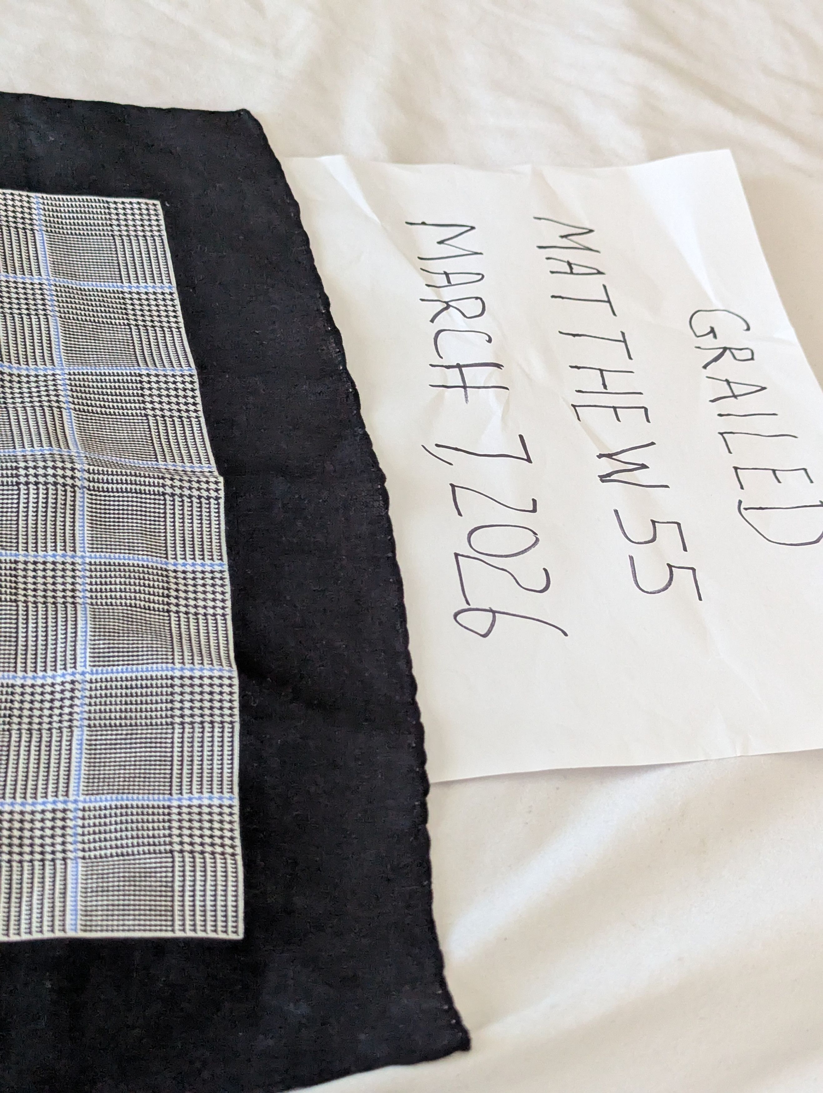 Polo Ralph Lauren Blue, black and white pocket square Size ONE SIZE - 1 Thumbnail