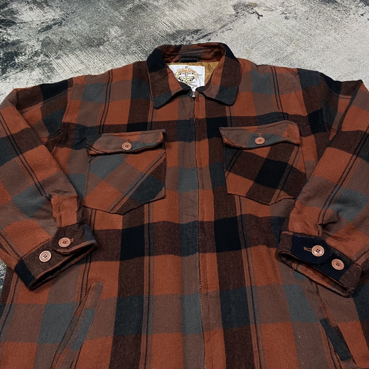 Japanese Brand × Vintage Vintage Active Scene Street Surf Flannel Jacket Size US M / EU 48-50 / 2 - 5 Thumbnail