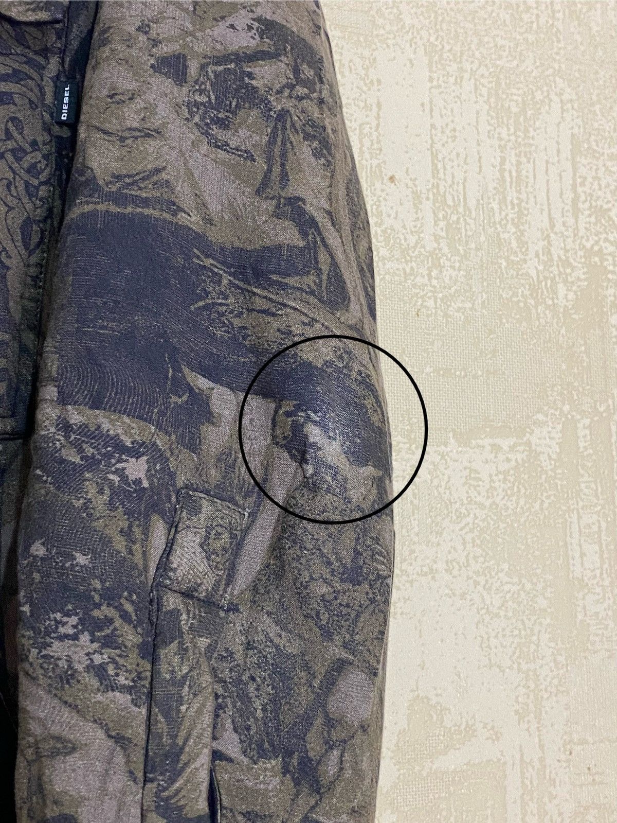 Diesel × Japanese Brand RARE Diesel Full Print Weather Gear Combat RR55 Art Jacket Size US S / EU 44-46 / 1 - 7 Thumbnail