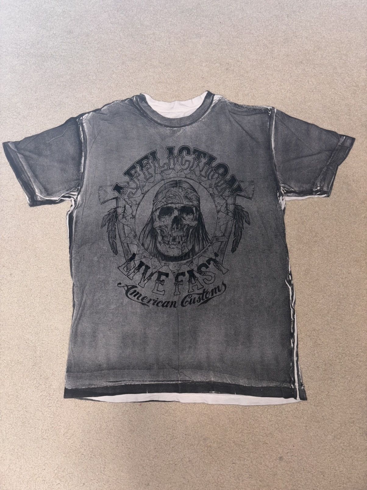 Affliction Y2K Affliction Skull T-Shirt Mens Size L Motorcycles Size US L / EU 52-54 / 3 - 1 Thumbnail