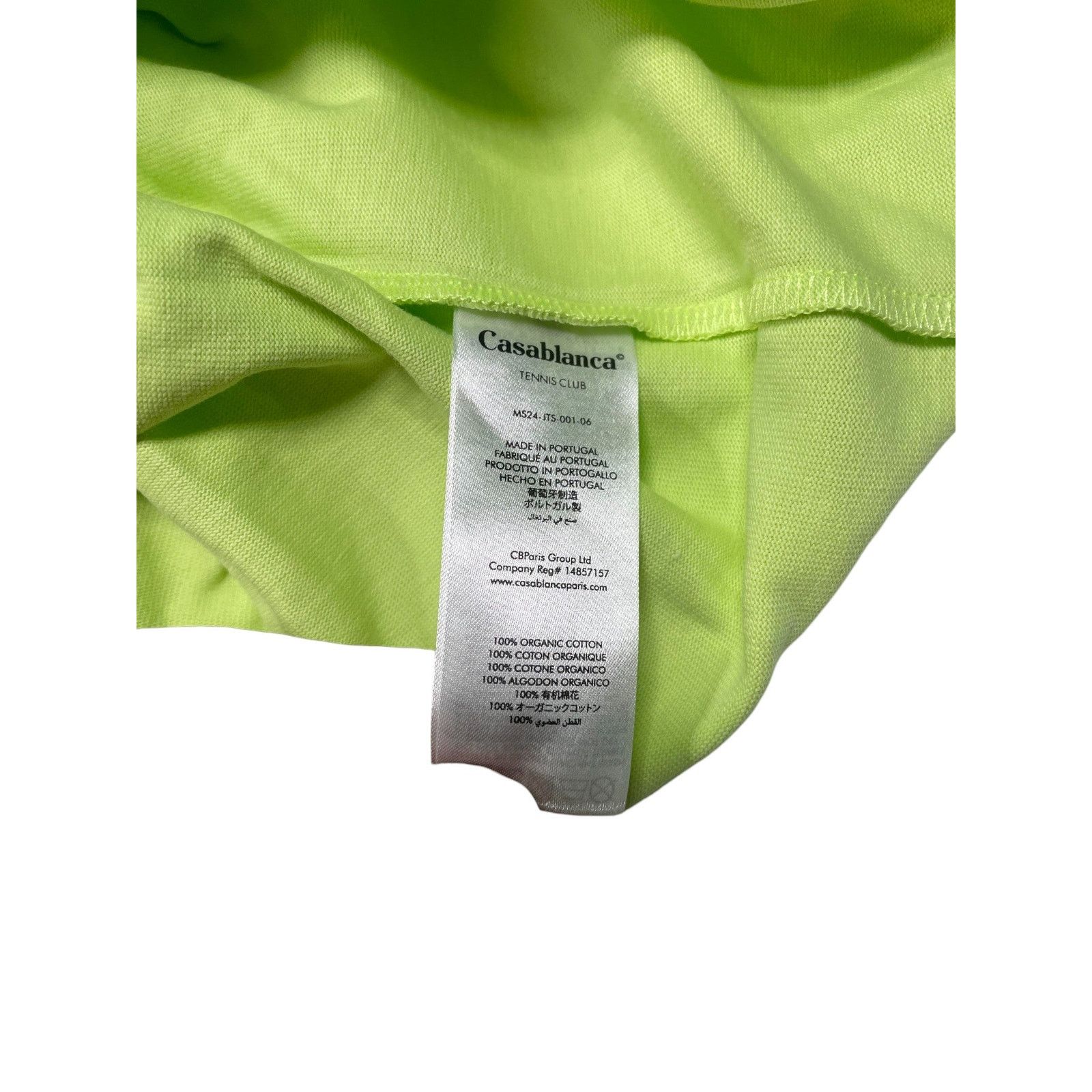 Casablanca Casablanca 'Tennis Club' Lime Tee Size US L / EU 52-54 / 3 - 3 Thumbnail