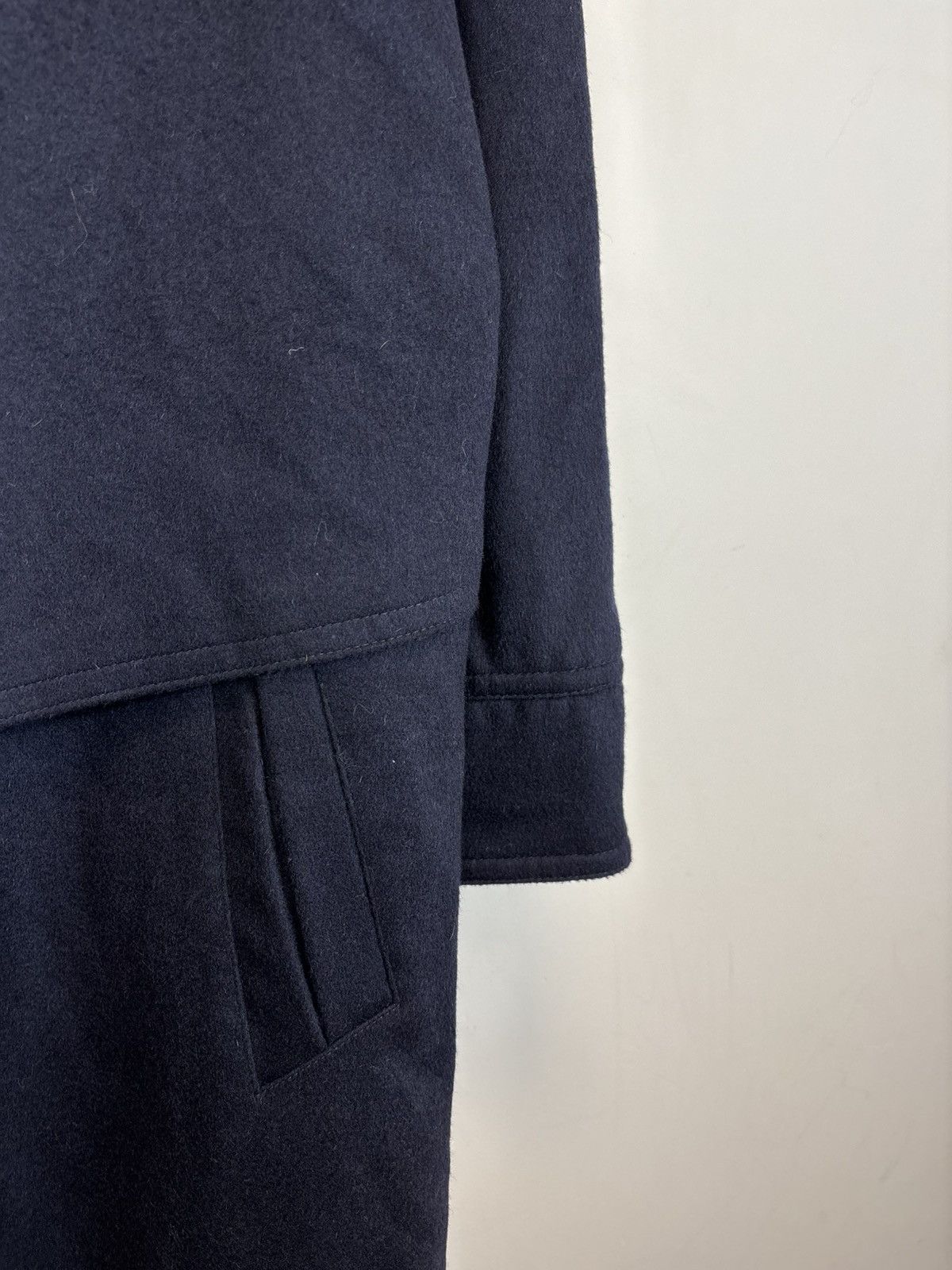 Other Vintage Distler Women’s Navy Blue Austrian Loden Wool Coat Size 3XL / US 20-22 - 8 Thumbnail