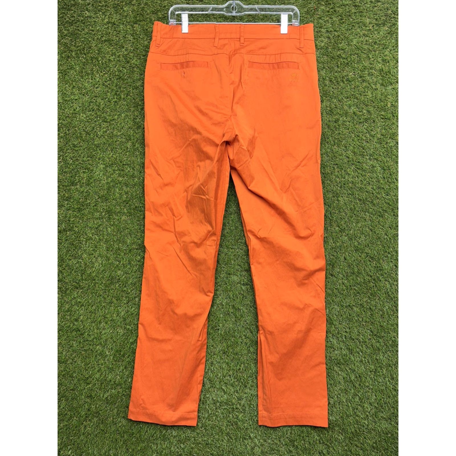 Vintage Lesmart Golf Pants Mens 34x31 Orange Khakis Standard Fit Performance Series Pants Size US 34 / EU 50 - 7 Thumbnail