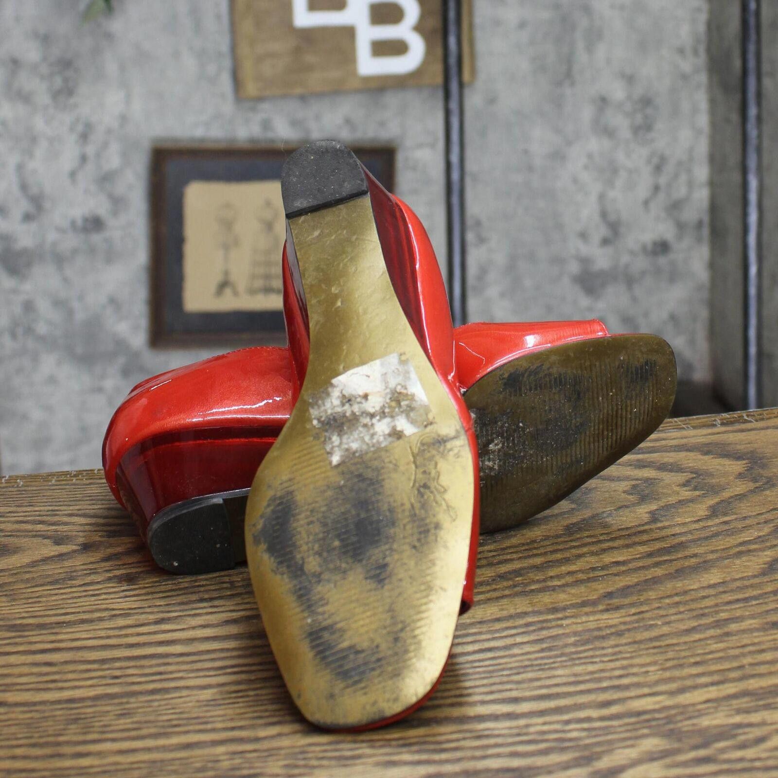 Designer Carlos by Carlos Santana See Through Wedge Heels Red 6M Size US 6 / IT 36 - 5 Thumbnail