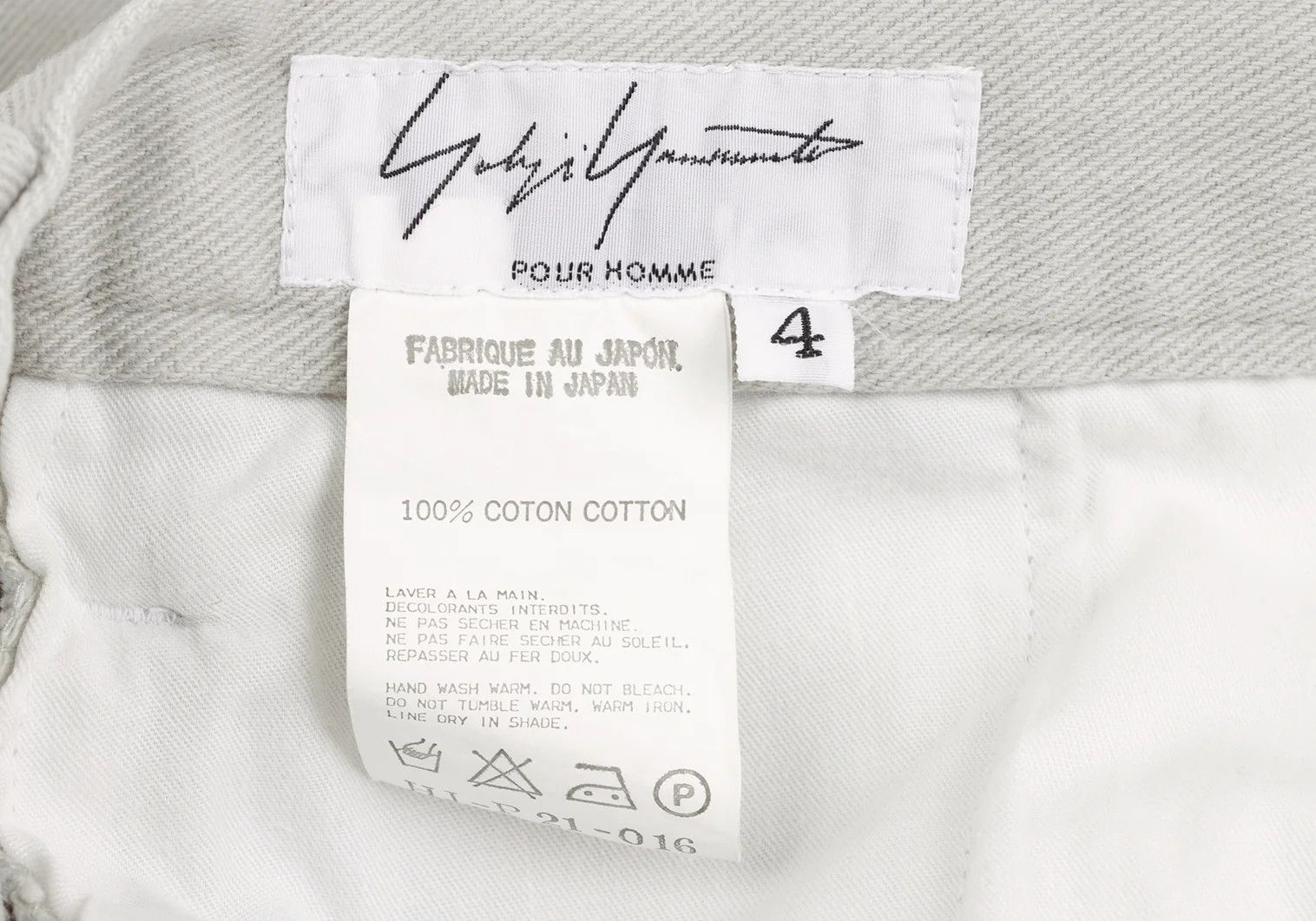 Yohji Yamamoto Yohji Yamamoto Cotton Center Double Stitch Pants Size US 36 / EU 52 - 15 Thumbnail