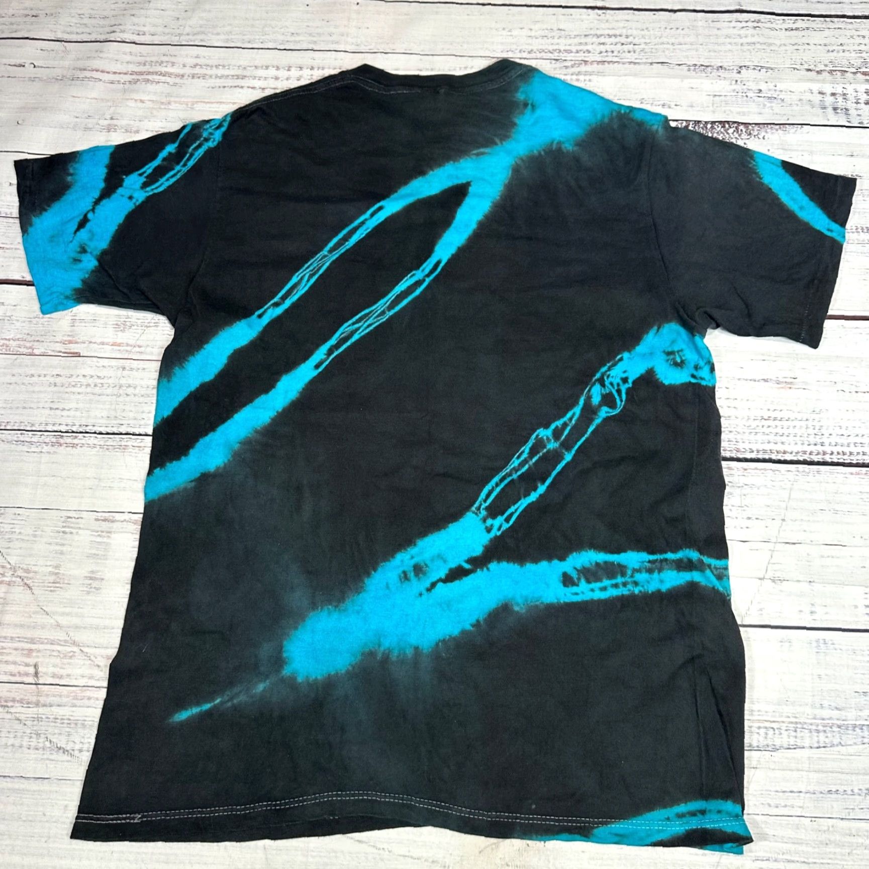 Vintage Vintage Trocadero T-Shirt Womens Tie Dye Short Sleeve Sz M Black Blue 100% Cotton Size M / US 6-8 / IT 42-44 - 4 Thumbnail