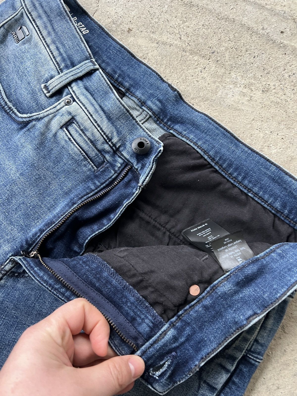 G-Star G-Star Raw D-Staq 3d Slim Jeans Size US 34 / EU 50 - 3 Thumbnail