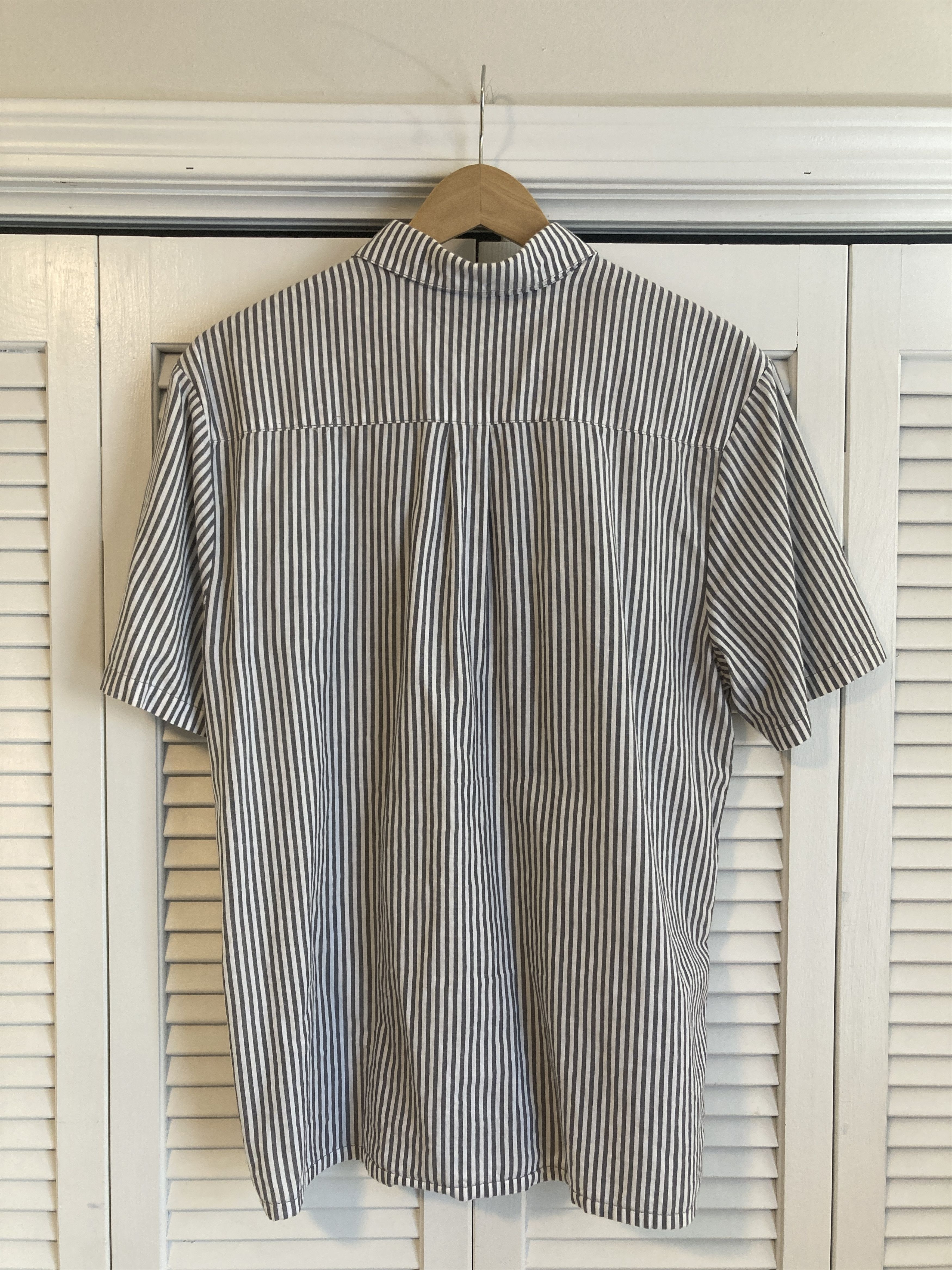 Volcom Volcom Men's Short Sleeve Button Down Shirt Gray Striped Size US L / EU 52-54 / 3 - 3 Thumbnail