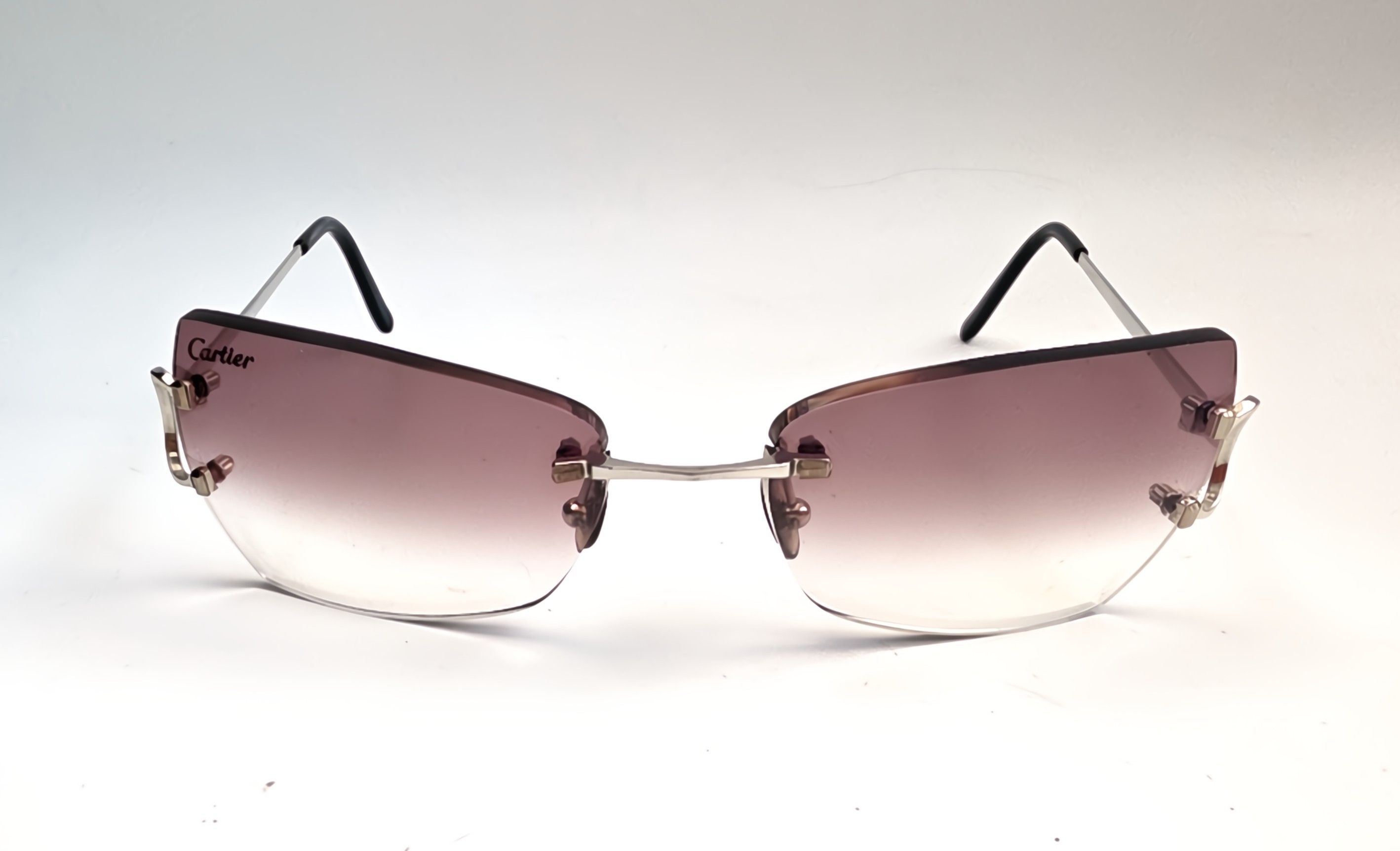 Cartier Authentic Cartier Piccadilly Silver Rimless Sunglasses Size ONE SIZE - 8 Thumbnail