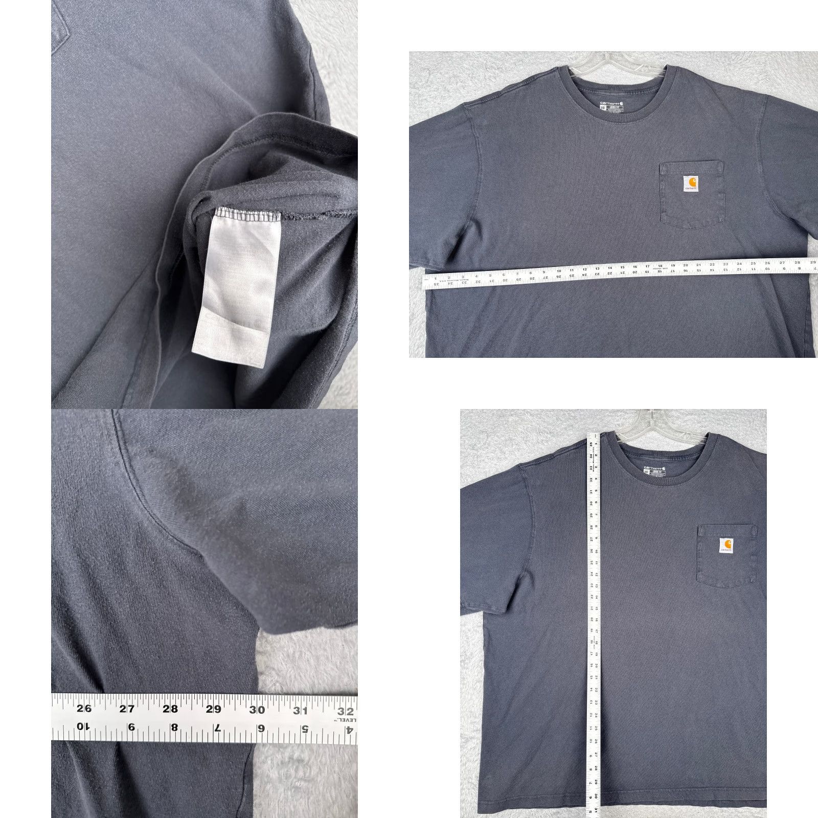 Carhartt Carhartt Shirt Mens 3XL Blue Short Sleeve Crew Pockets Cotton Workwear T-Shirt Size US XXL / EU 58 / 5 - 8 Thumbnail