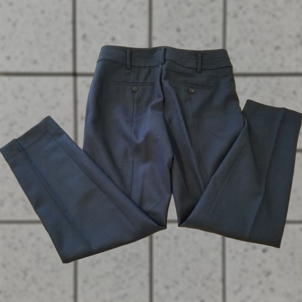 Ann Taylor Womens Ann Taylor Dress Pants Wool 2 Navy Blue Slacks Trouser Blue Womens Size 26" / US 2 / IT 38 - 1 Thumbnail
