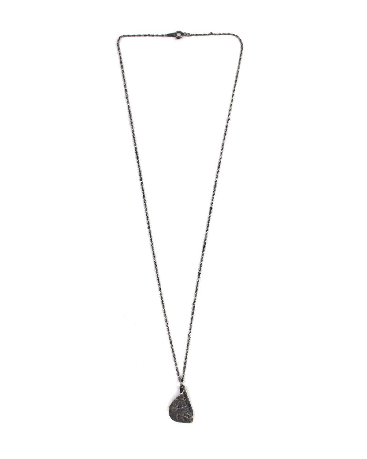 Japanese Brand 2000S JAPANESE HANDCRAFTED SILVER ABSTRACT PENDANT NECKLACE Size ONE SIZE - 3 Thumbnail