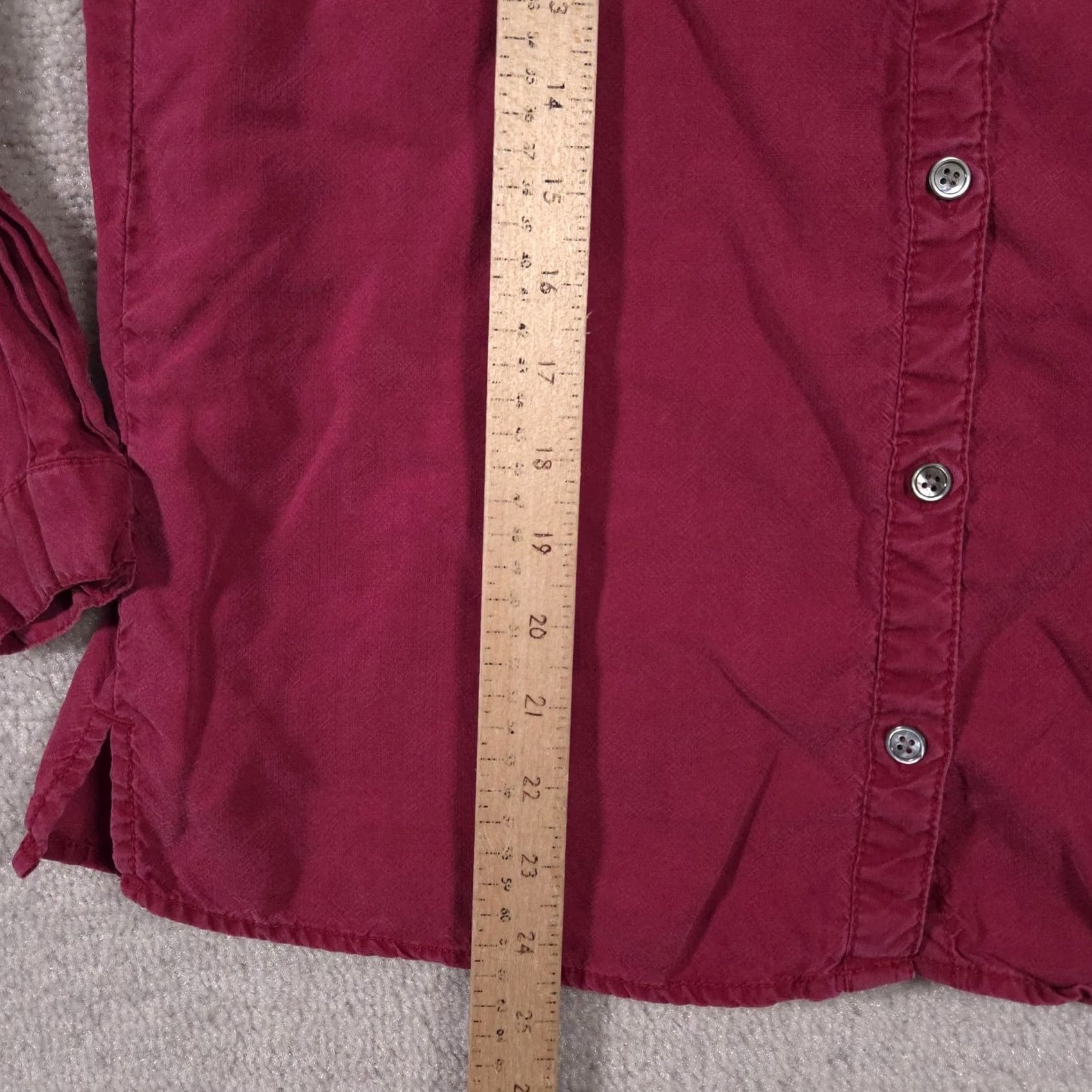 J. Jill J. Jill Shirt Womens XS Long Sleeve Button-Up Tencel Lyocell Pocket Blouse Pink Shirt Women XS Lyocell Button-Up Blouse Size XS / US 0-2 / IT 36-38 - 7 Thumbnail