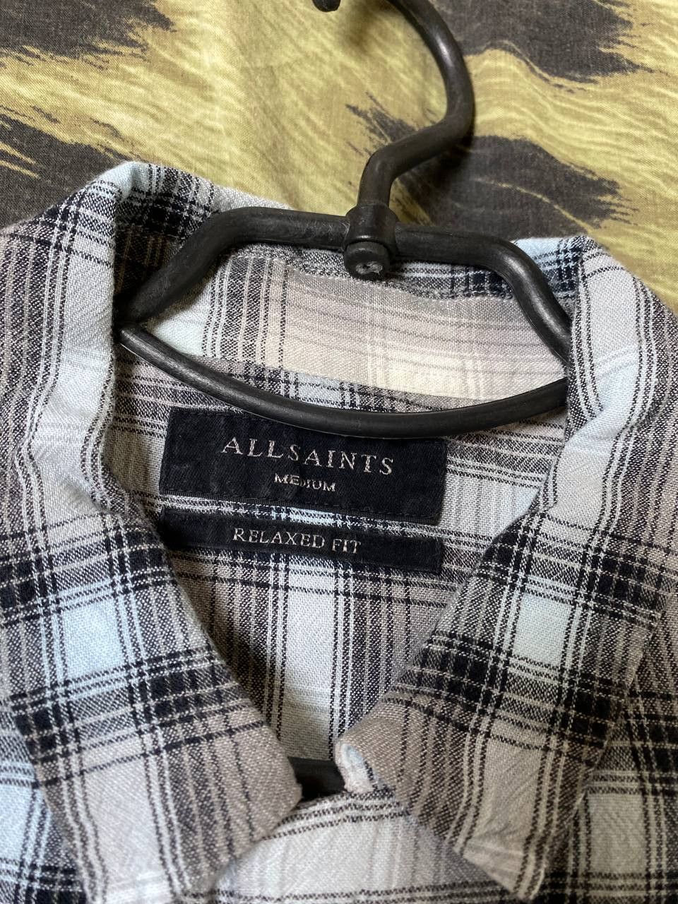 Allsaints × Vintage Allsaints Short Sleeve Plaid Button Up Size US M / EU 48-50 / 2 - 2 Thumbnail
