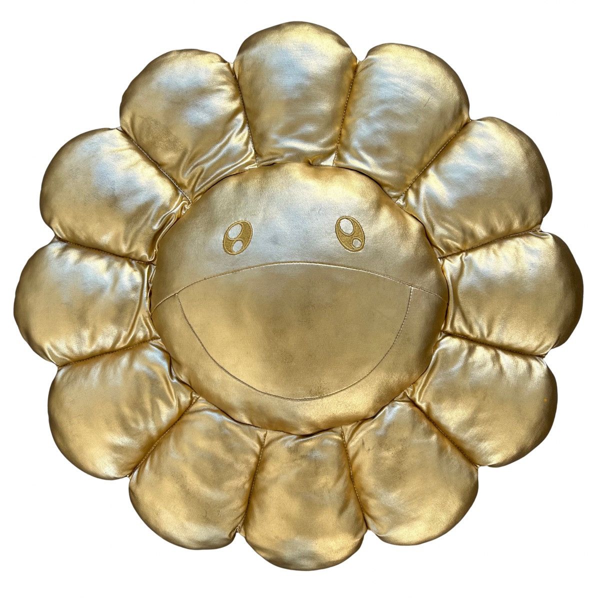 Takashi Murakami Takashi Murakami Flower Cushion Pillow Gold 60CM RARE Size ONE SIZE - 1 Thumbnail