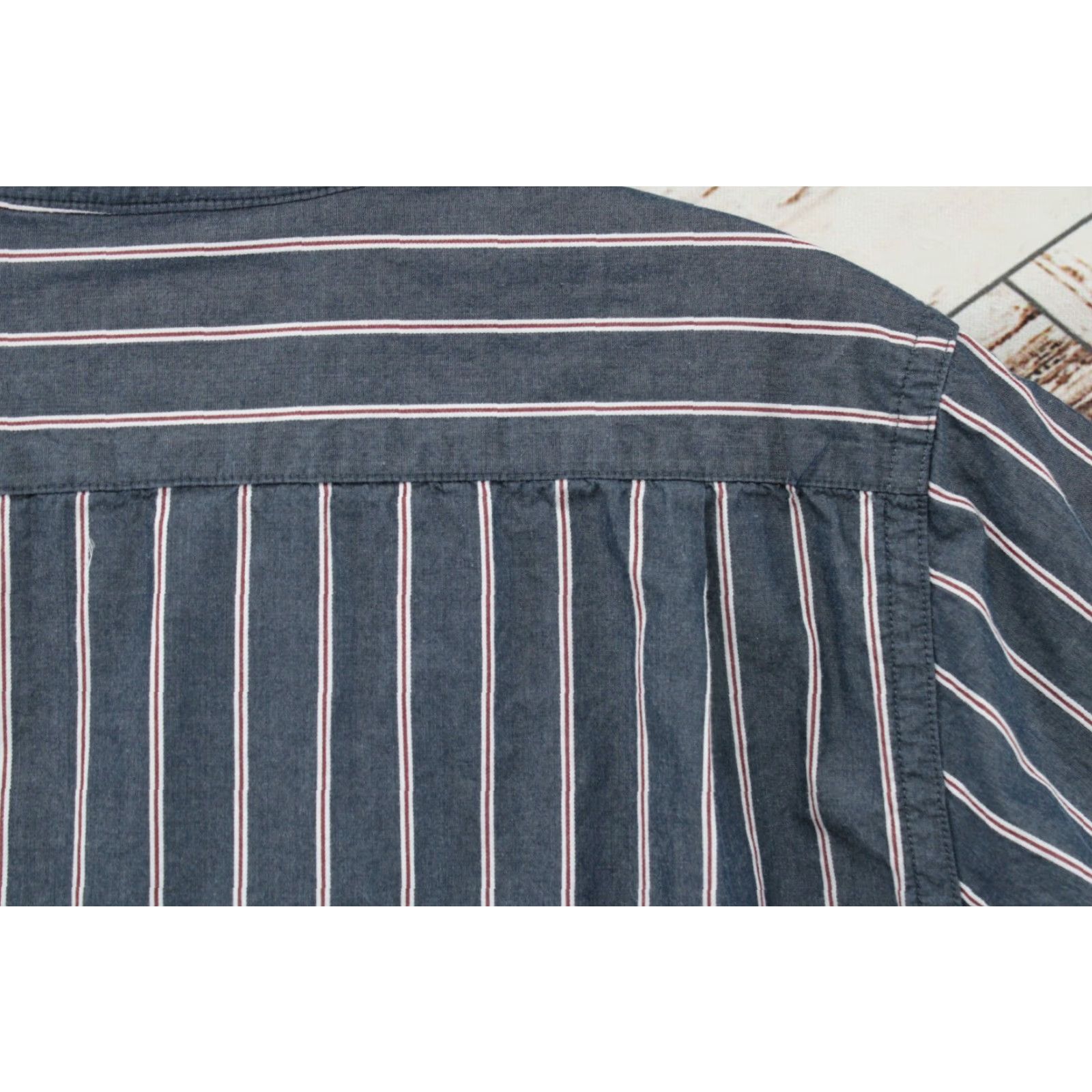 Vintage Duck Head Shirt Men’s XL Blue Striped Button-Up Long Sleeve Dress Casual Friday Size US XL / EU 56 / 4 - 4 Thumbnail