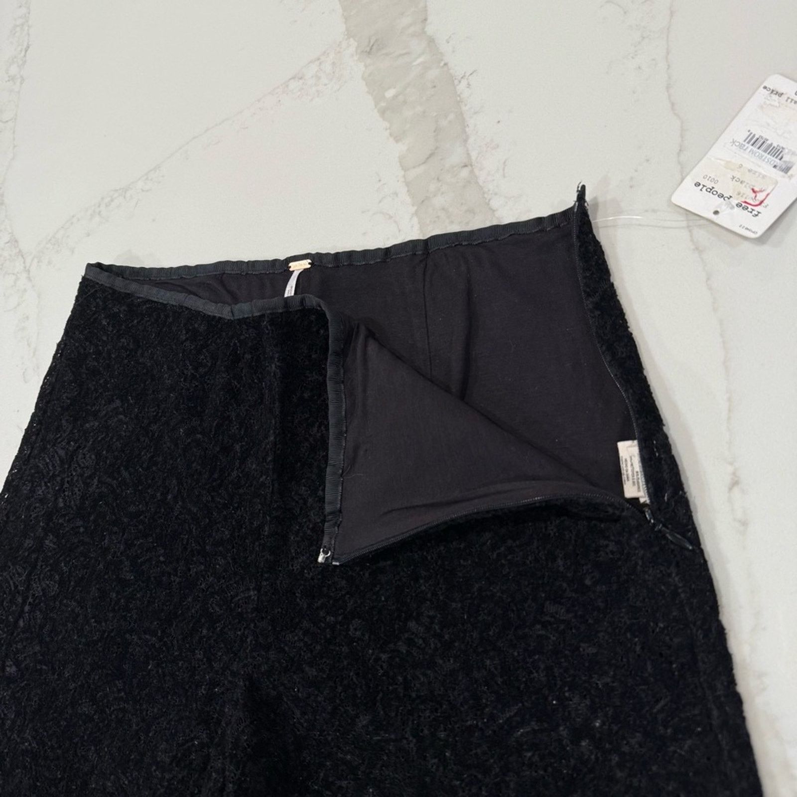 Free People Free People NWT Briana Velvet Lace Wide Leg Pants Womens 6 Size 28" / US 6 / IT 42 - 9 Thumbnail