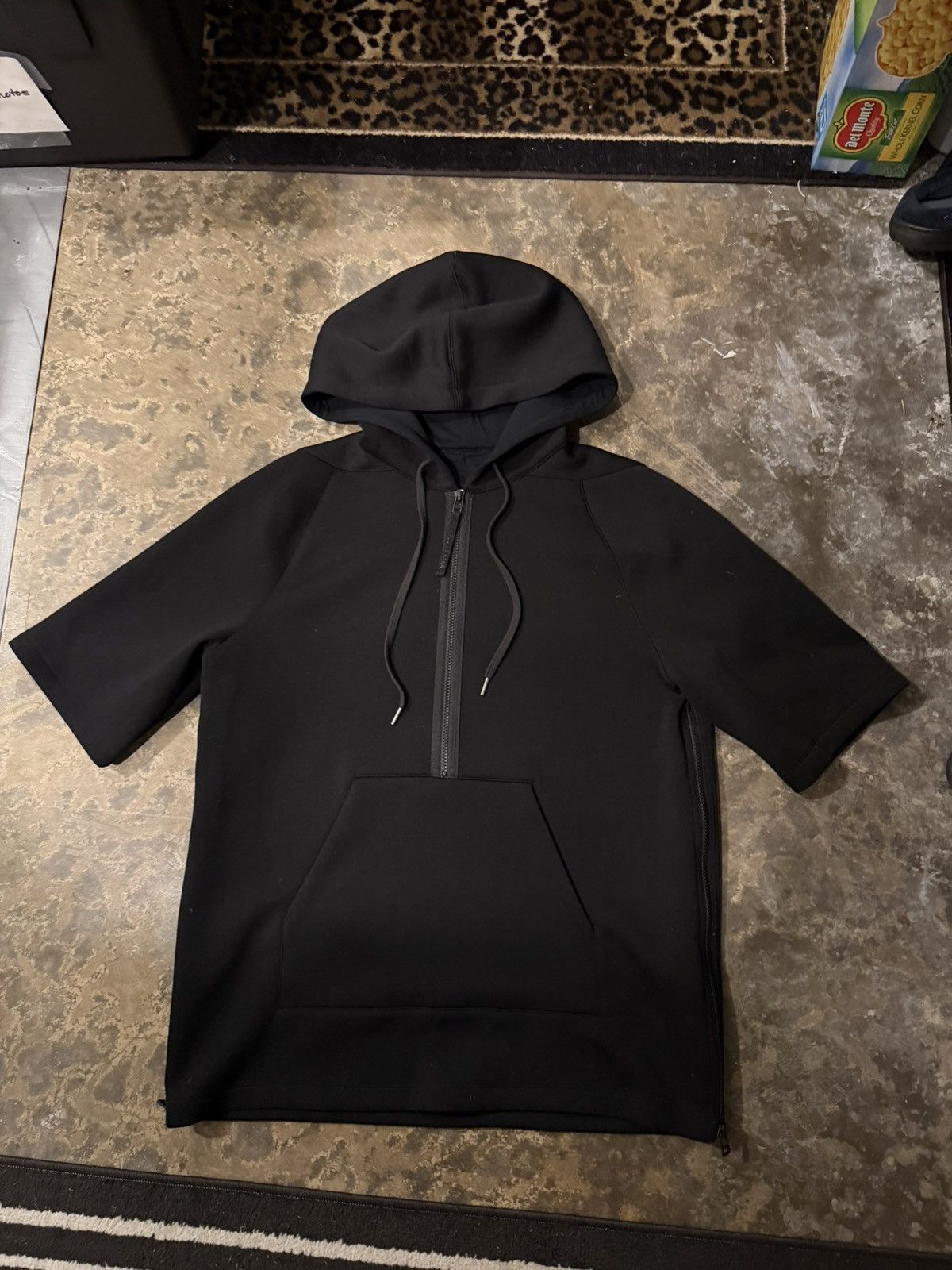 Helmut Lang Helmut Lang Half-Zip Short Sleeve Hoodie Size US L / EU 52-54 / 3 - 1 Thumbnail