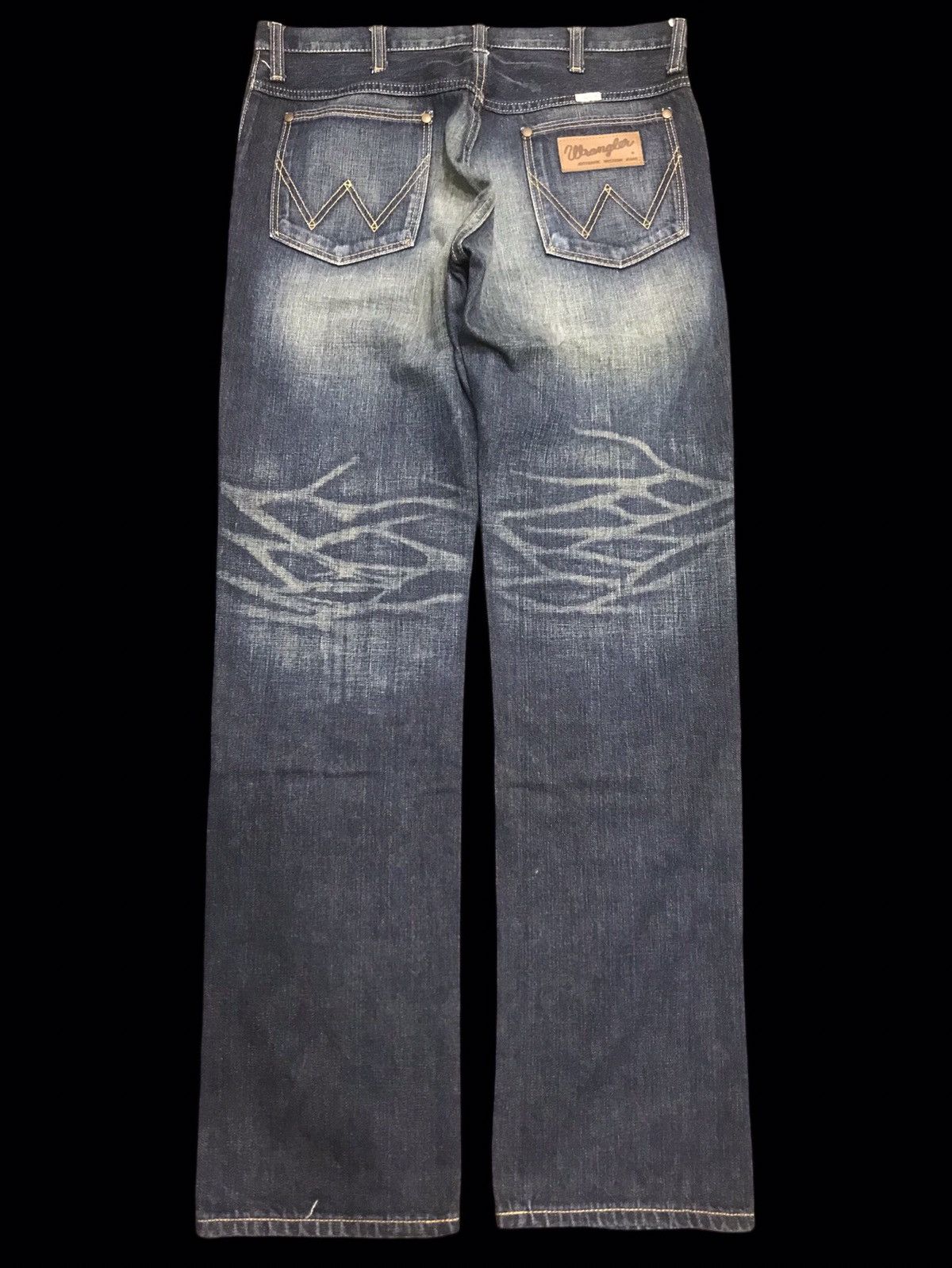 Vintage × Wrangler 💥Wrangler Stunning Stylish Rusty Wash Faded Denim F146 Size US 34 / EU 50 - 2 Thumbnail