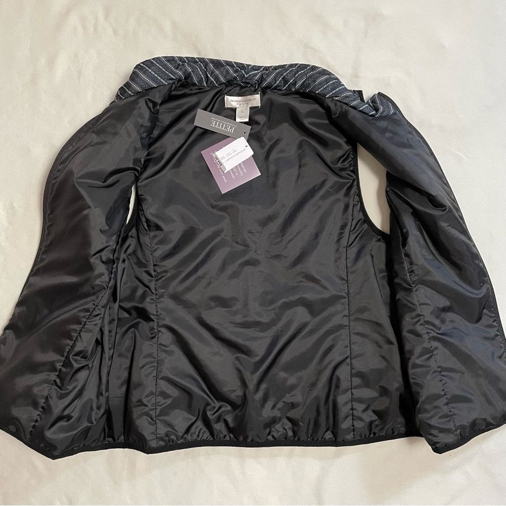 Other NWT New Christopher & Banks Striped Quilted Vest Size L Pet Size L / US 10 / IT 46 - 6 Thumbnail
