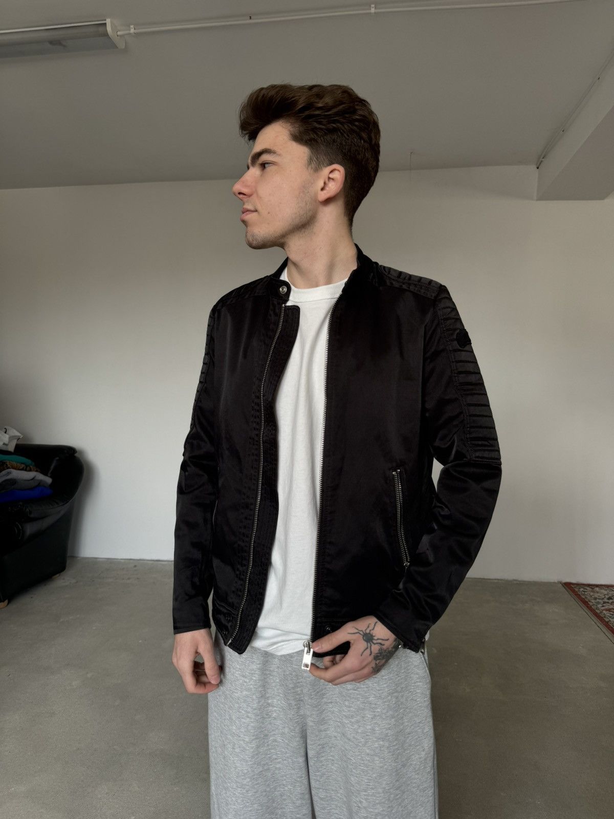 Diesel × Vintage Vintage Diesel Moto Jacket Size US S / EU 44-46 / 1 - 5 Thumbnail