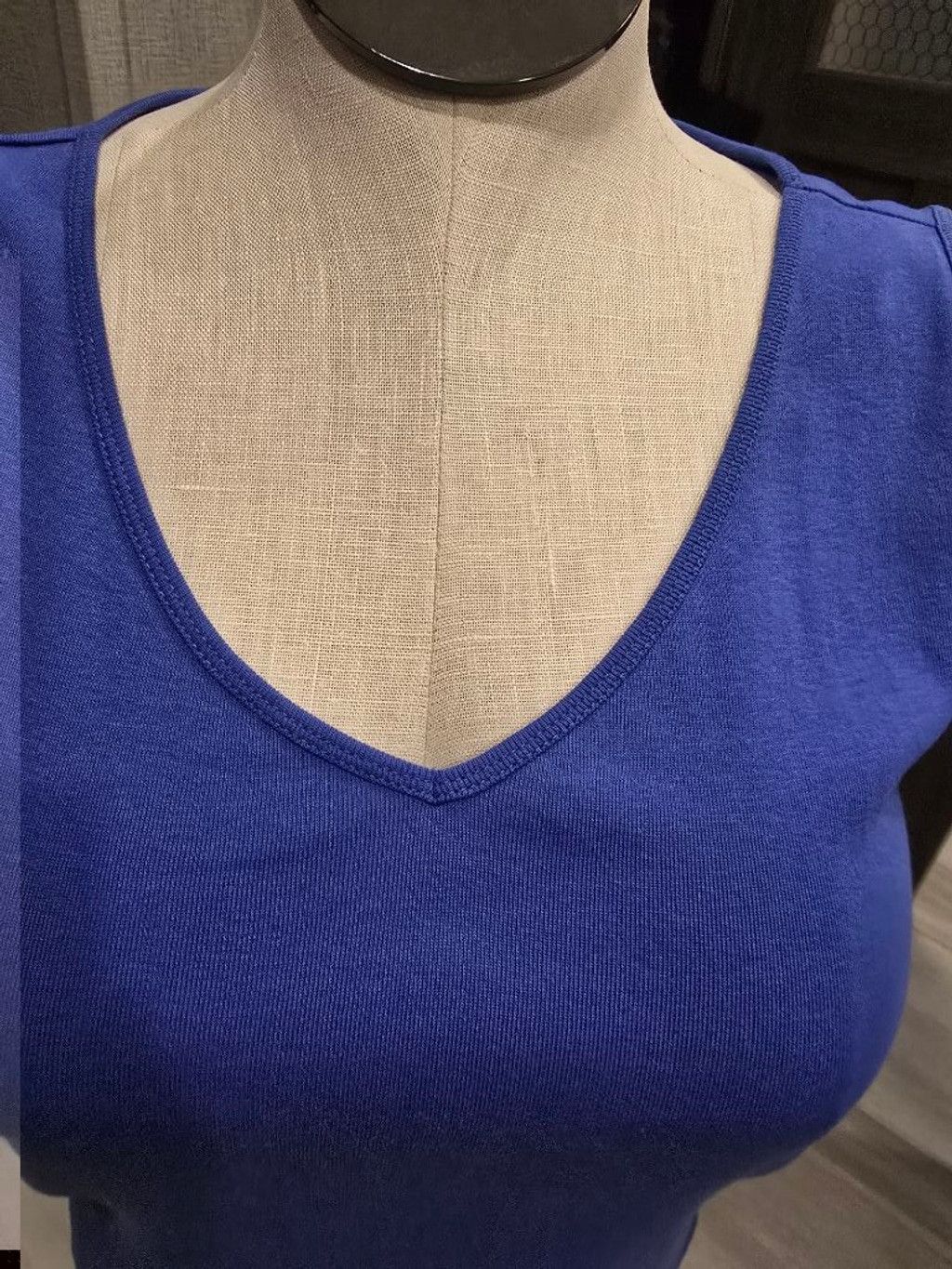 Chicos Chico's Women's Tank Top Size 2=L Blue V-Neck Sleeveless Size L / US 10 / IT 46 - 5 Thumbnail