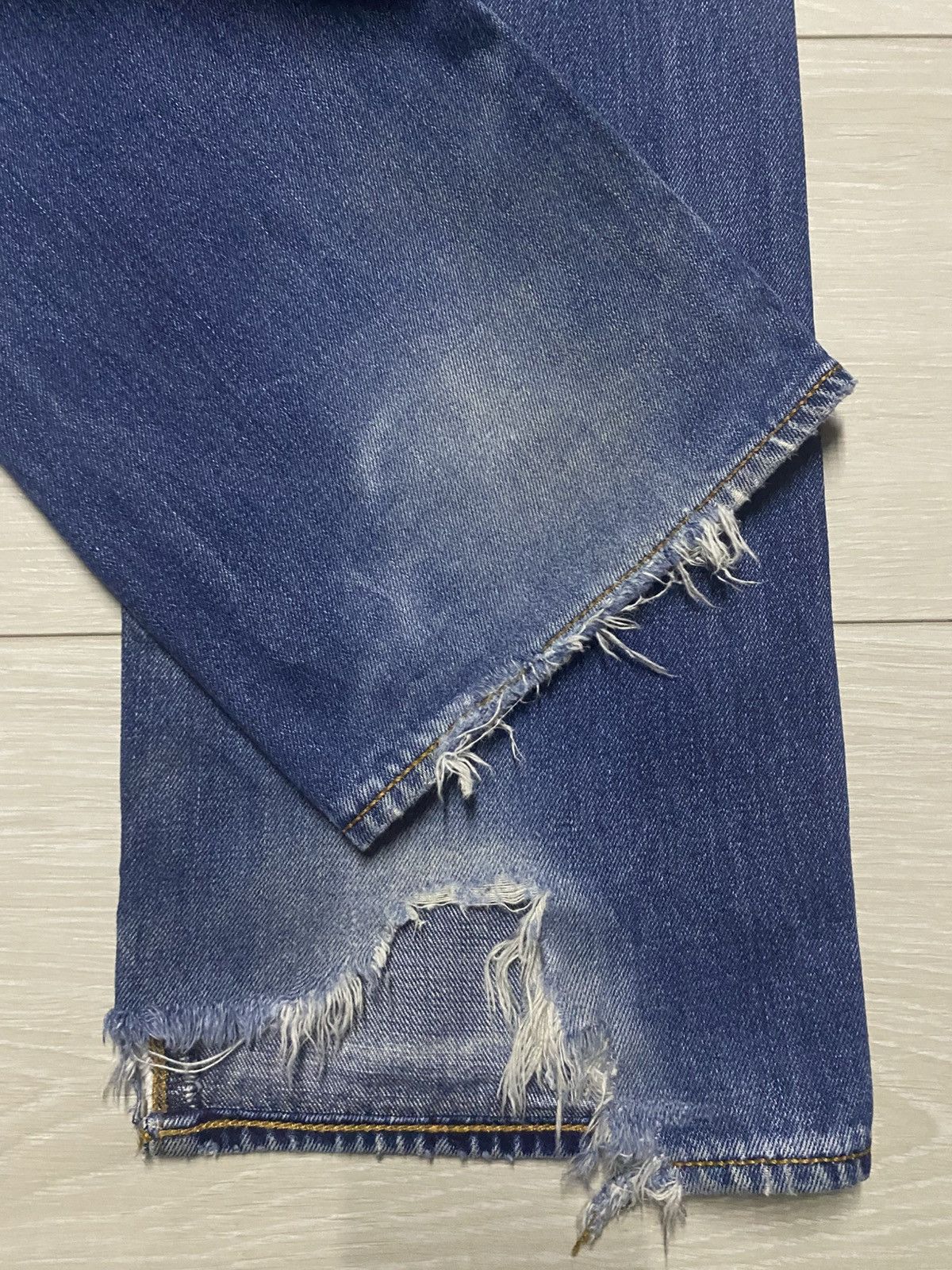 Levi's Vintage Levis 505 Y2K Faded Wash Distressed Loose Jeans Size US 34 / EU 50 - 10 Thumbnail