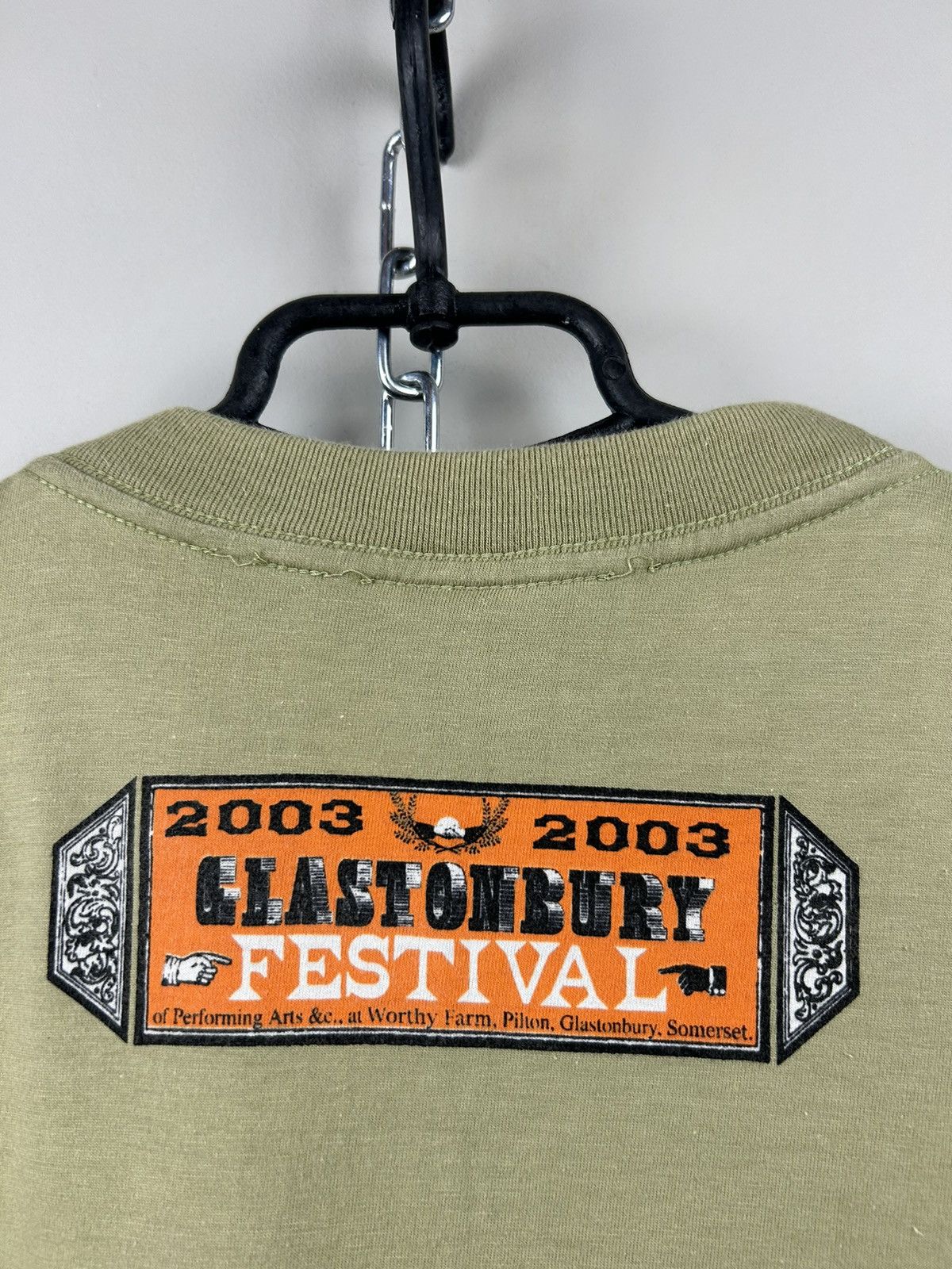 Band Tees Vintage 00s Clastonbury Festival 2003 Radiohead Rem T shirt Size US L / EU 52-54 / 3 - 12 Thumbnail