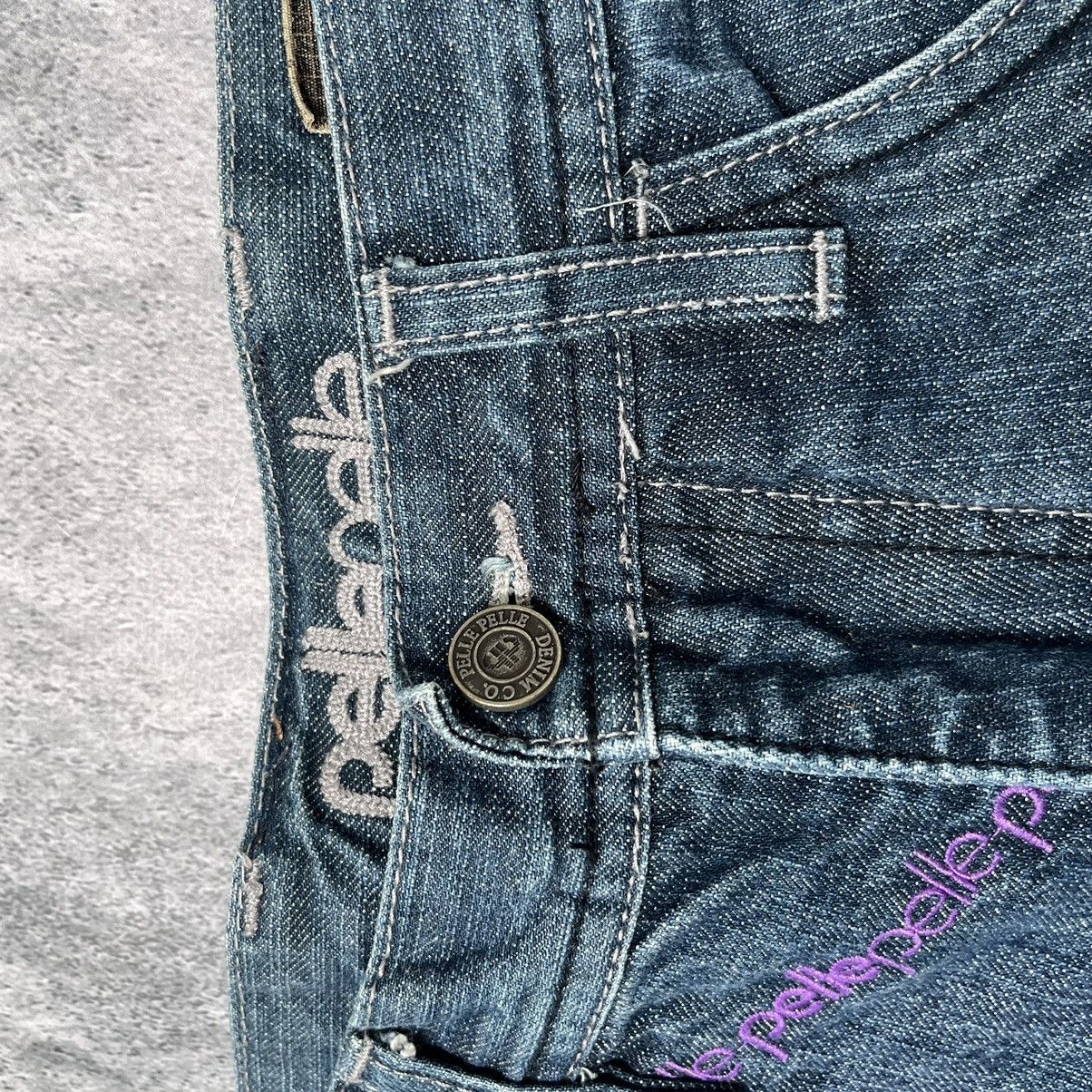 Japanese Brand × Pelle Pelle × Vintage Pelle Pelle Faded Denim Vintage USA Embroidered Logo Pants Size US 29 - 11 Thumbnail