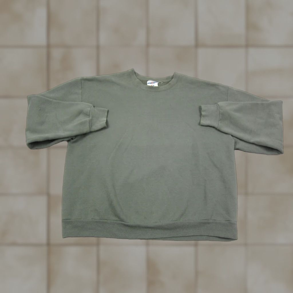 Jerzees VINTAGE Jerzees Sweatshirt Mens L Green Crewneck Jerzees 90s Crew Size US L / EU 52-54 / 3 - 1 Thumbnail