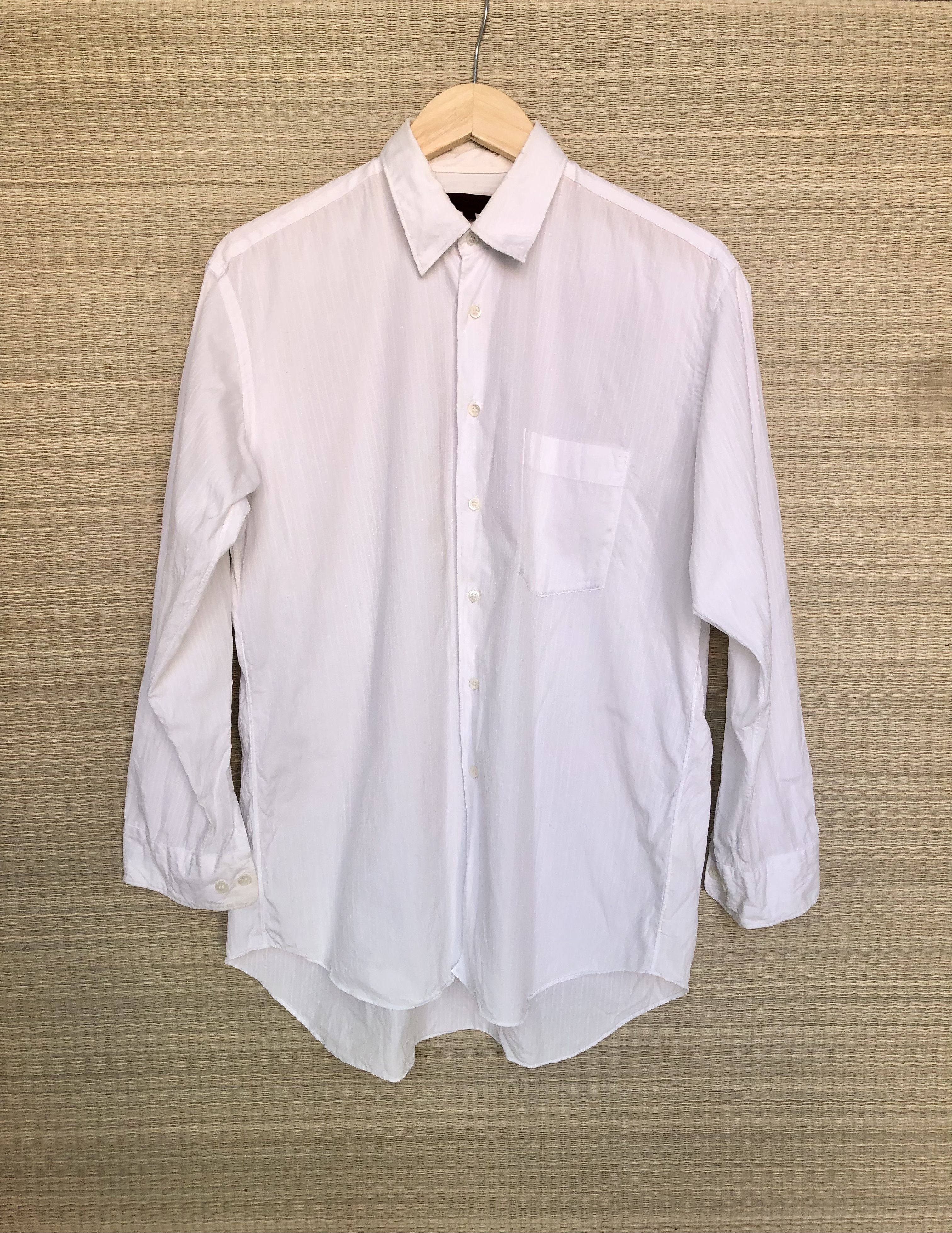 Comme des Garcons Homme Deux White patterned shirt Size US S / EU 44-46 / 1 - 1 Thumbnail