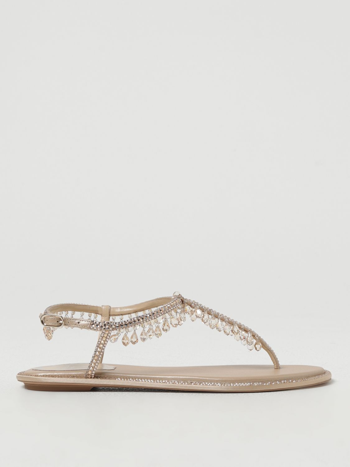 image of Rene Caovilla Shoes Woman Beige, Women's (Size 6)