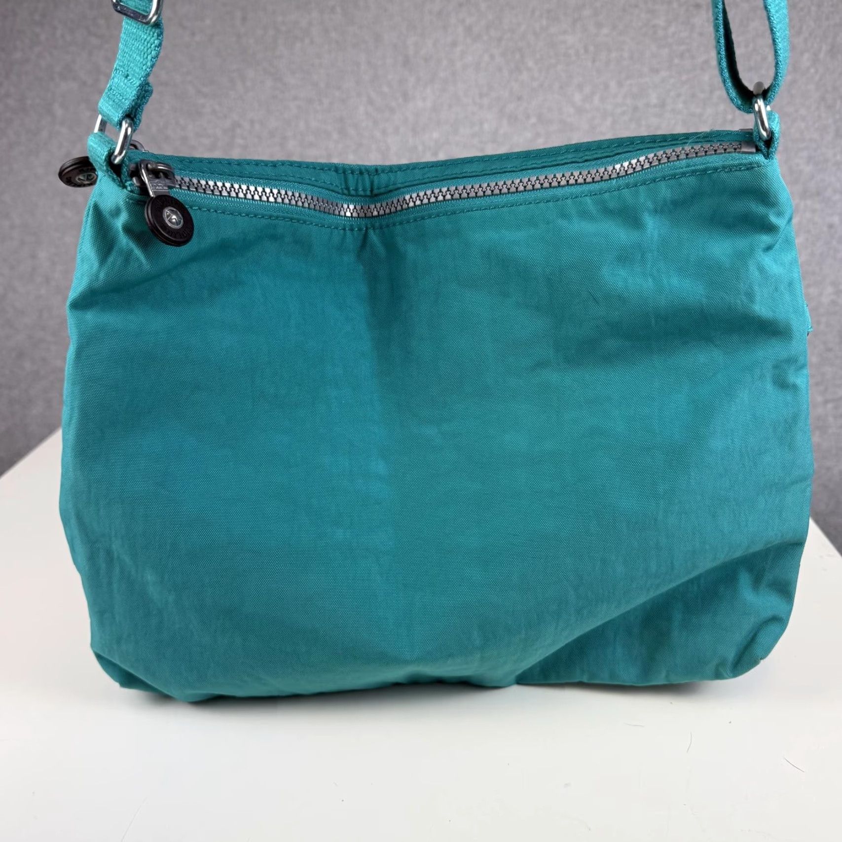 Vintage Kipling Blue Multi Zipper Shoulder Bag Purse Women One Size Shoulder Bag Blue Kipling Bag Purse Women Size ONE SIZE - 4 Thumbnail