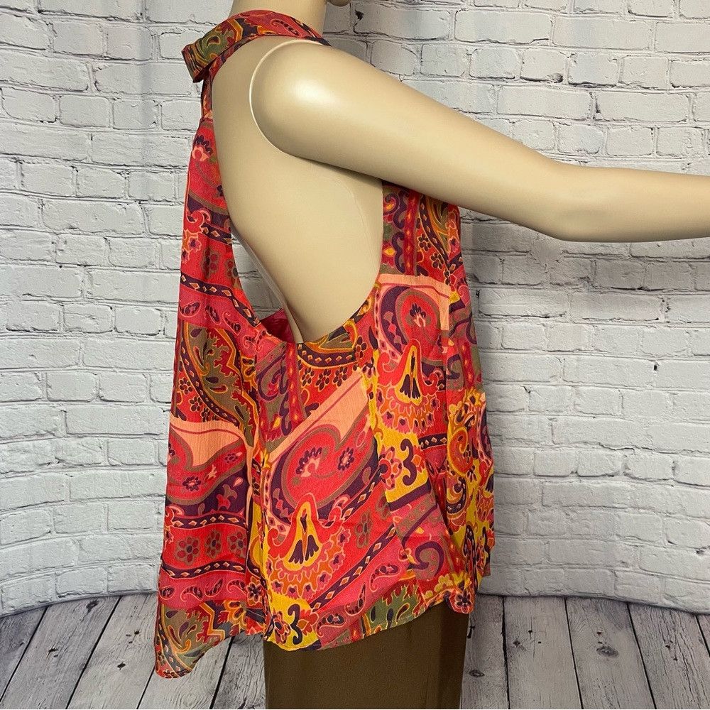 Free People NWT New Free People Strawberry Tank in Meadow Combo Size L Size L / US 10 / IT 46 - 3 Thumbnail