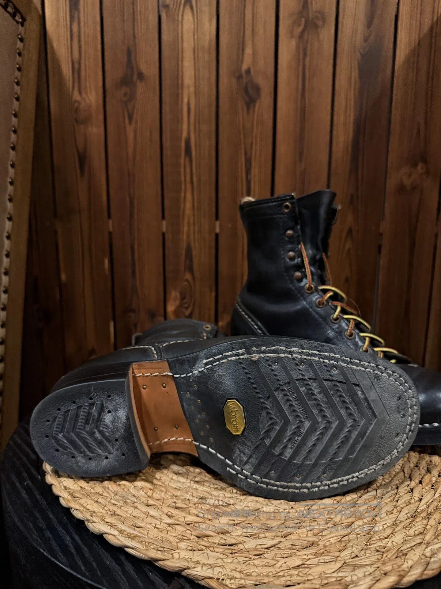 WESCO Wesco Jobmaster 7.5D Black Work Boots. Size US 7.5 / EU 40-41 - 4 Thumbnail
