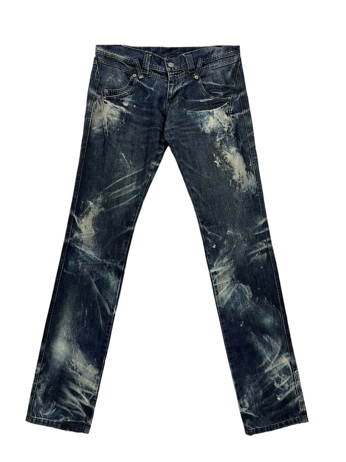 Tornado Mart 🔥TORNADO MART JAPAN Acid Wash Low Rise Slim Fit Long Jeans Size US 31 - 2 Thumbnail